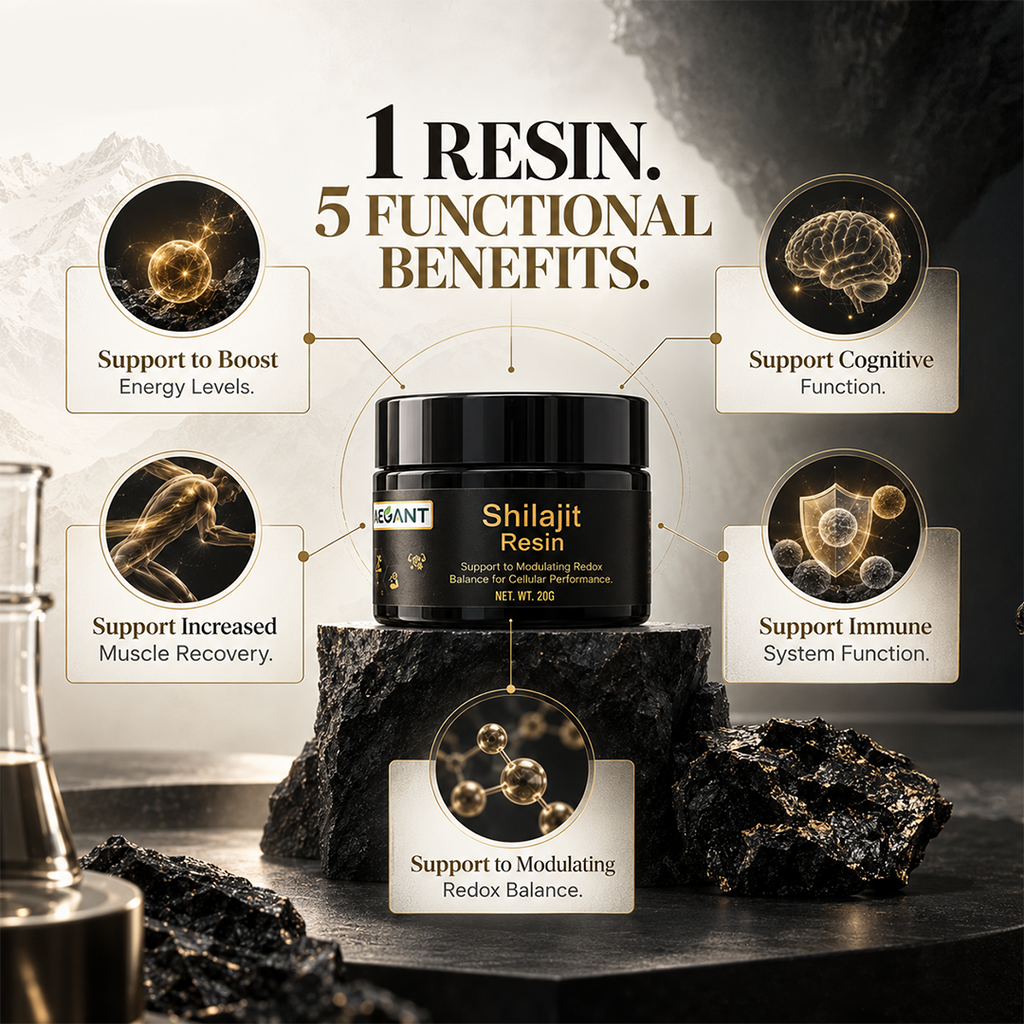 Shilajeet Resin 20g | 250mg/Serving | For Energy, Endurance & Vitality | 100% Ayurvedic