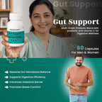 Gut Support Capsules - Advanced Probiotics 85 Billion CFU • Digestive Health • Immunity Support