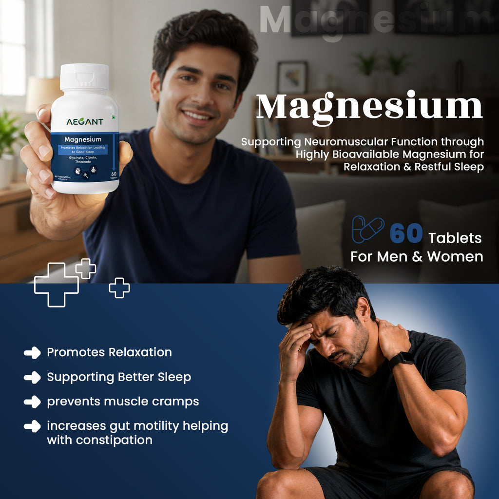Magnesium Tablets - Relaxation • Better Sleep • Muscle & Nerve Support
