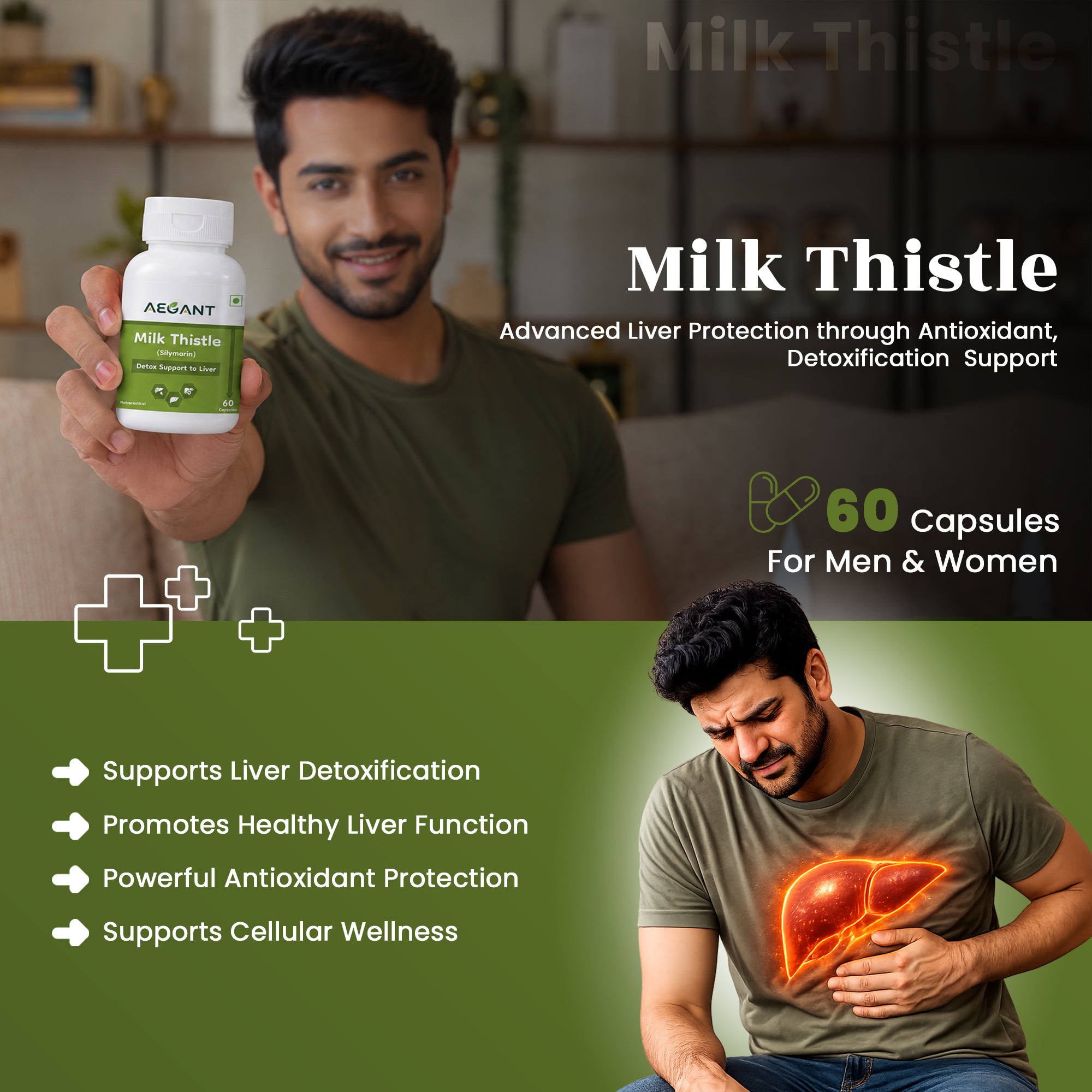 Milk Thistle (Silymarin) Capsules - Liver Detox • Liver Protection • Antioxidant Support