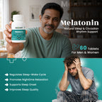 Melatonin Tablets - Natural Sleep Support • Healthy Circadian Rhythm • Restful Nights