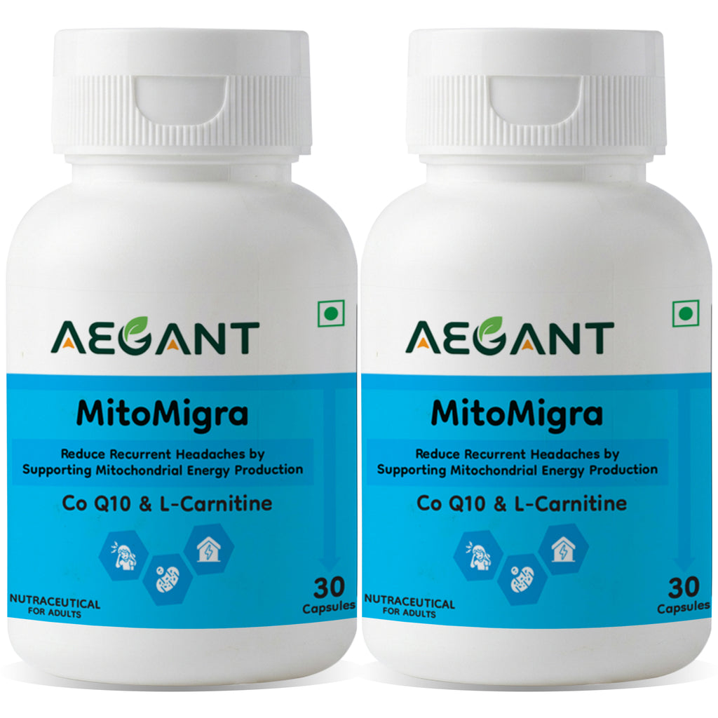 MitoMigra Capsules - Advanced Migraine Support • Cellular Energy • Brain Health