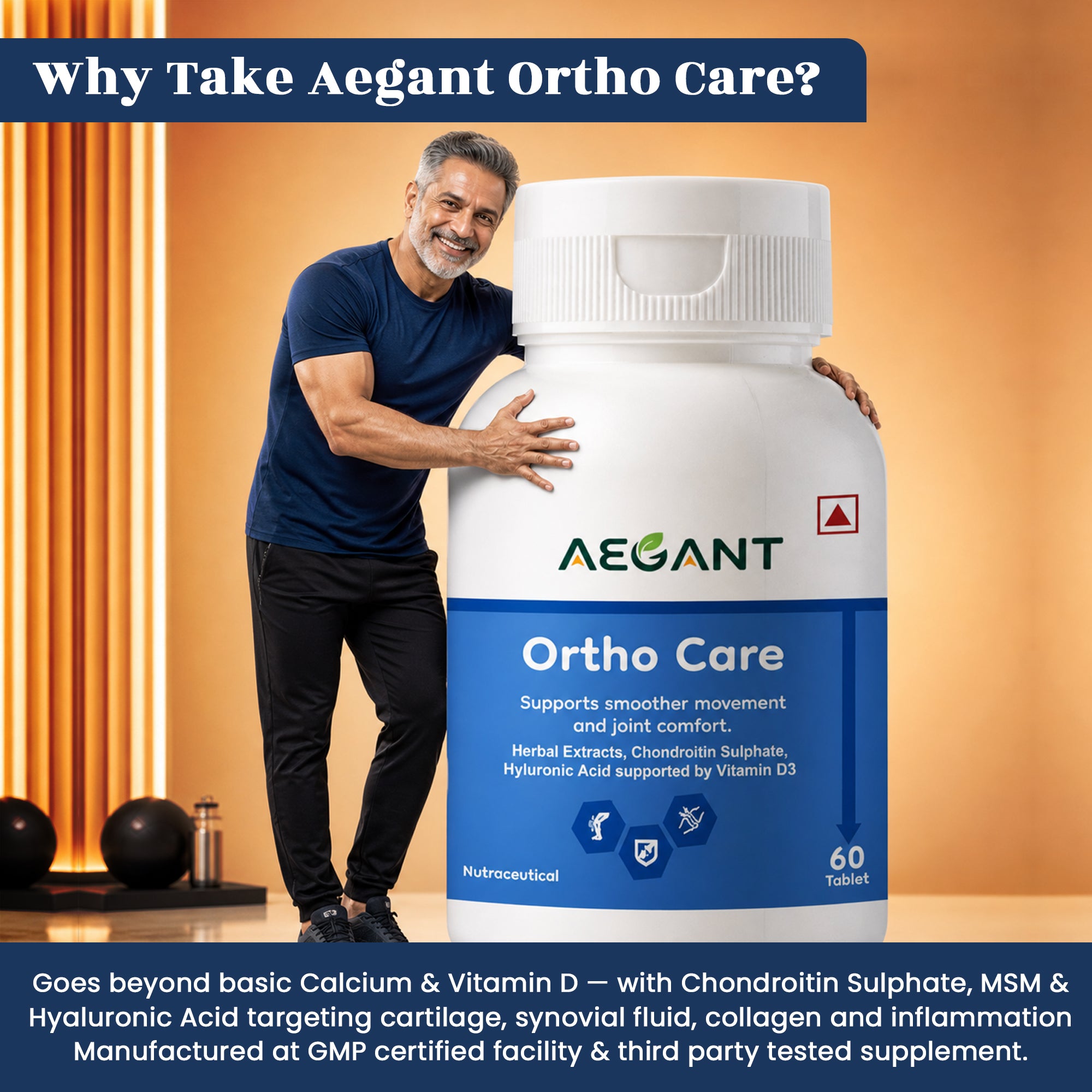 Ortho Care Tablets - Advanced Joint Support • Cartilage Protection • Mobility & Flexibility