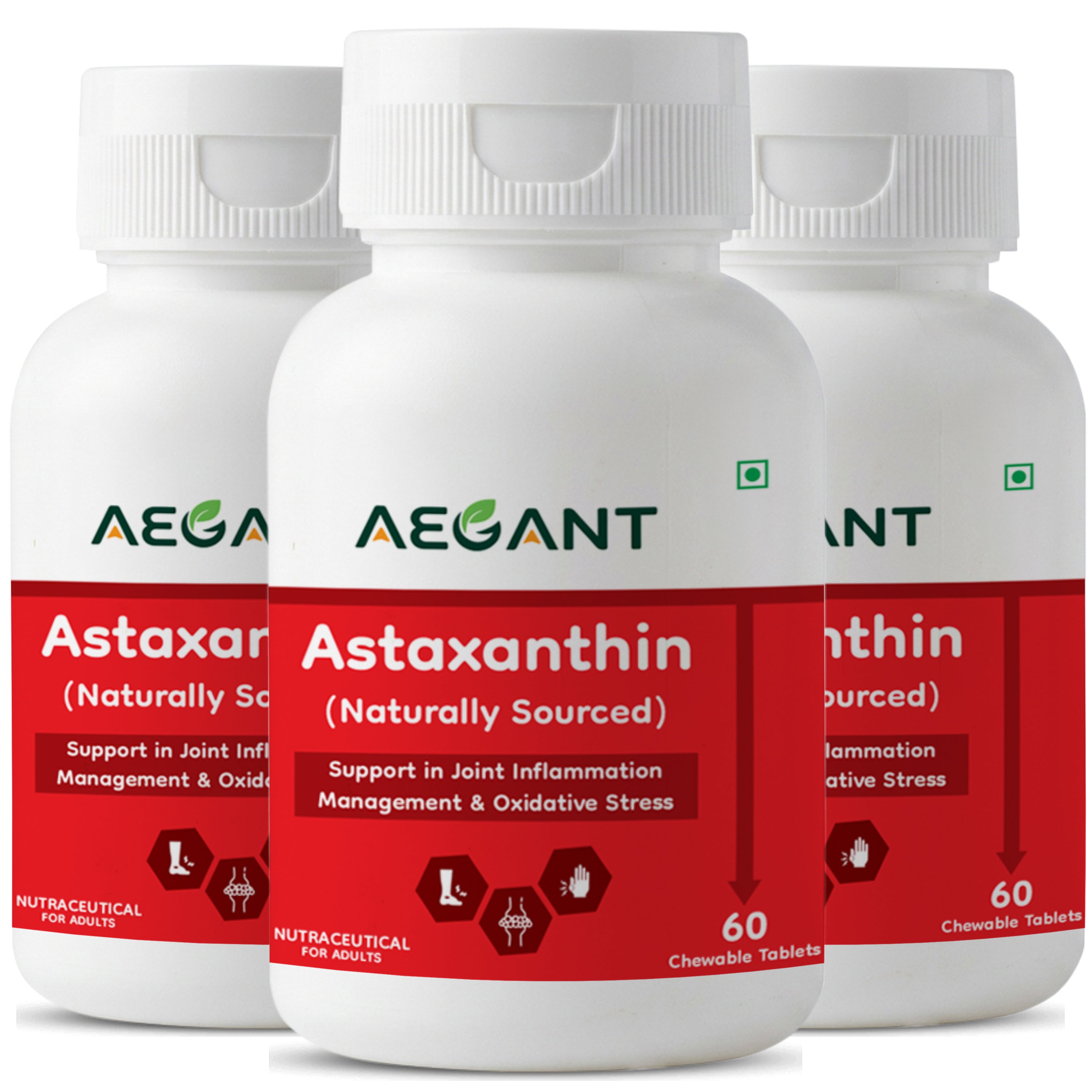 Astaxanthin Chewable Tablets – Joint Comfort • Powerful Antioxidant Defence • Skin & Eye Health