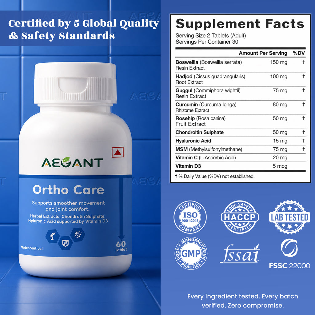 Ortho Care Tablets - Advanced Joint Support • Cartilage Protection • Mobility & Flexibility