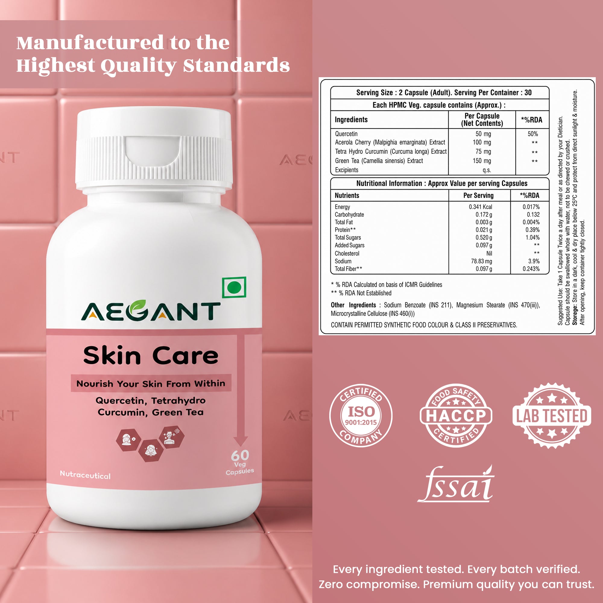 Skin Care Capsules- Healthy Skin • Natural Glow • Collagen Support