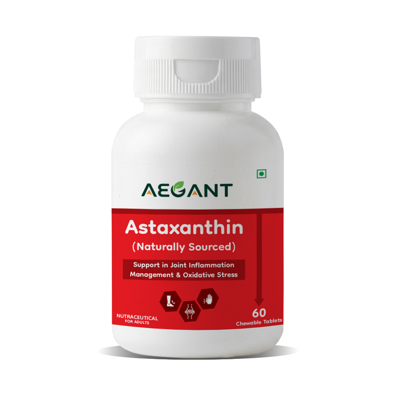 Astaxanthin Chewable Tablets - Joint Comfort • Powerful Antioxidant Defence • Skin & Eye Health