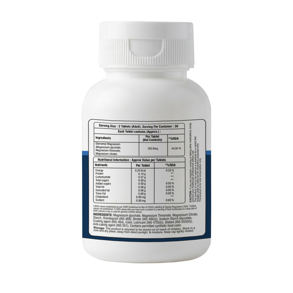 Magnesium Tablets - Relaxation • Better Sleep • Muscle & Nerve Support