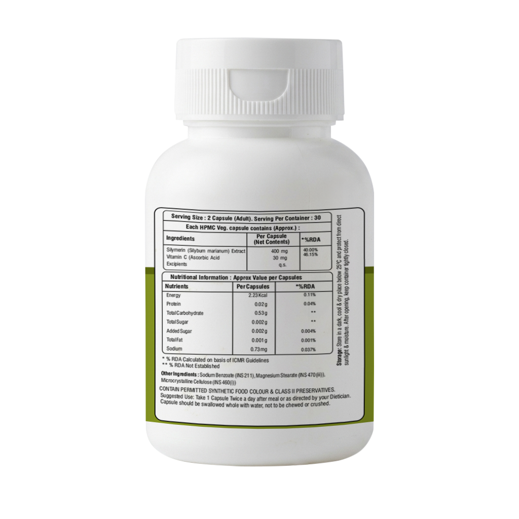 Milk Thistle (Silymarin) Capsules - Liver Detox • Liver Protection • Antioxidant Support