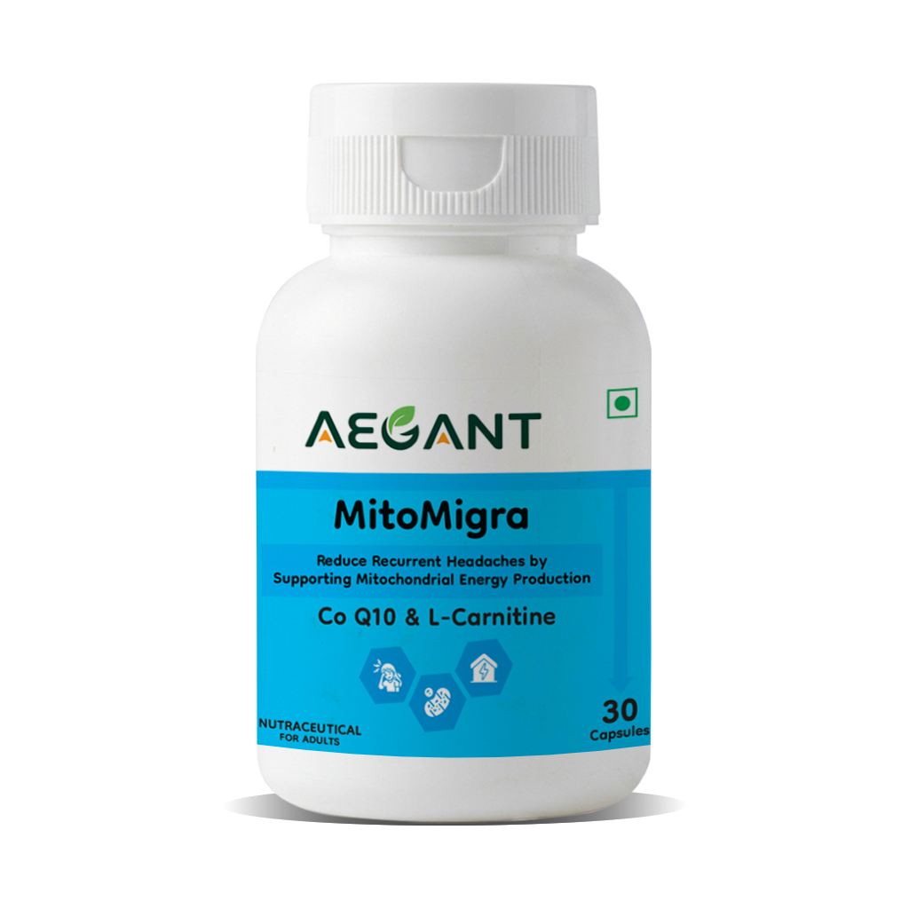 MitoMigra Capsules - Advanced Migraine Support • Cellular Energy • Brain Health