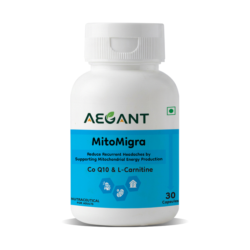 MitoMigra Capsules - Advanced Migraine Support • Cellular Energy • Brain Health