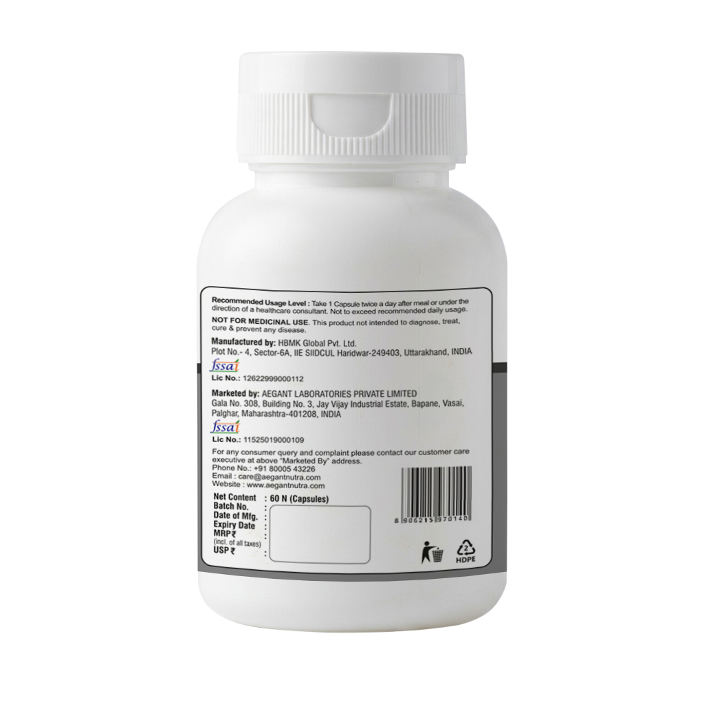 NAC (N-Acetyl L-Cysteine) Capsules - Detox Support • Immunity • Respiratory Health