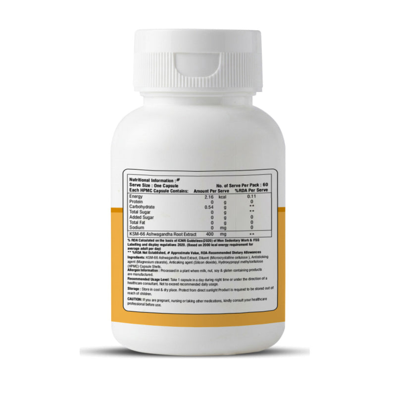 Ashwagandha (KSM-66) Capsules – Stress Relief • Better Sleep • Energy & Vitality Support