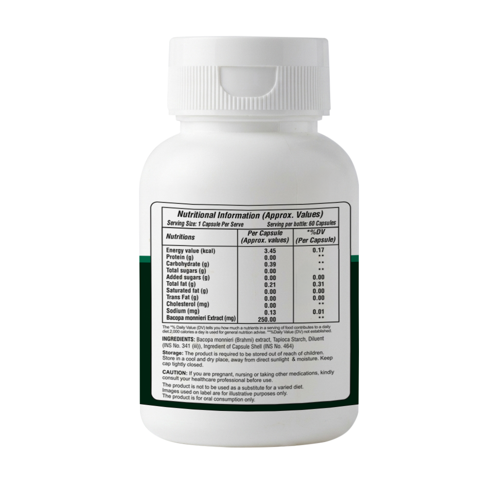 Brahmi Capsules – Memory Support • Brain Health • Mental Focus