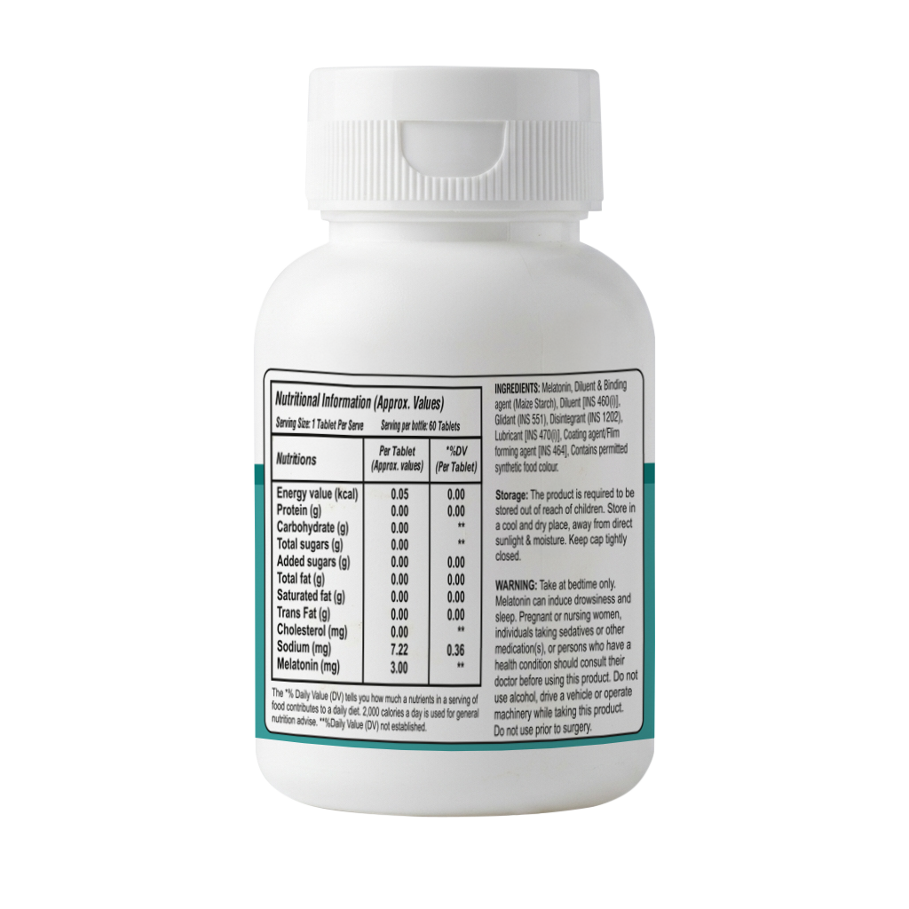 Melatonin Tablets - Natural Sleep Support • Healthy Circadian Rhythm • Restful Nights